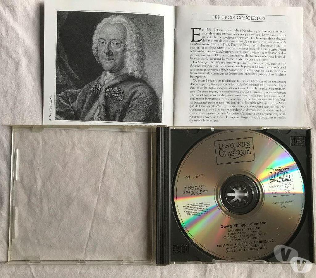 CDs Hauts-de-Seine Antony - 92160 - Photos Vivastreet CD Telemann Concertos, Quatuor