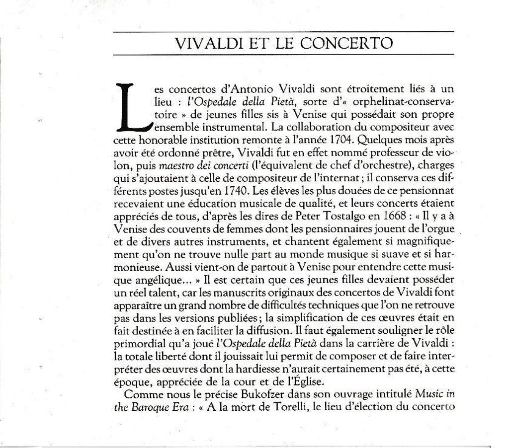 CDs Hauts-de-Seine Antony - 92160 - Photos Vivastreet CD Vivaldi Concerto N°1 Pour 2 Trompettes, Concerto...