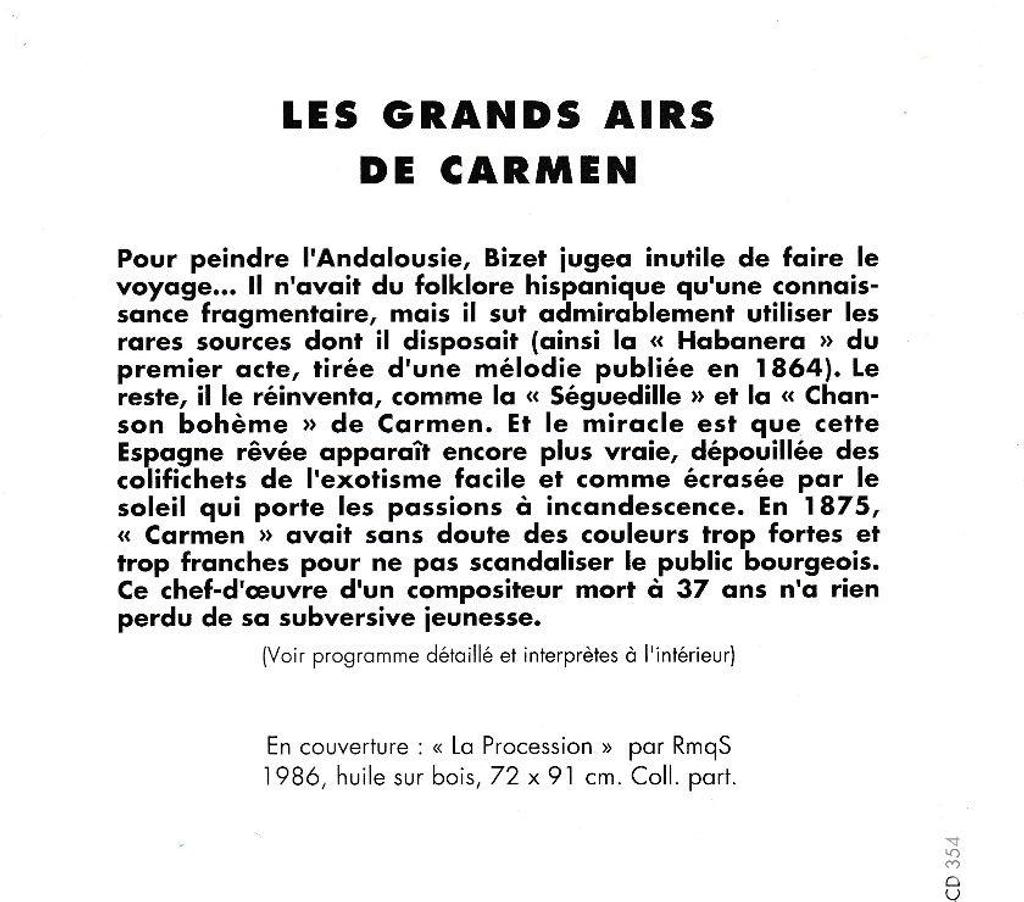 CDs Hauts-de-Seine Antony - 92160 - Photos Vivastreet CD Bizet Les Grands Airs De Carmen