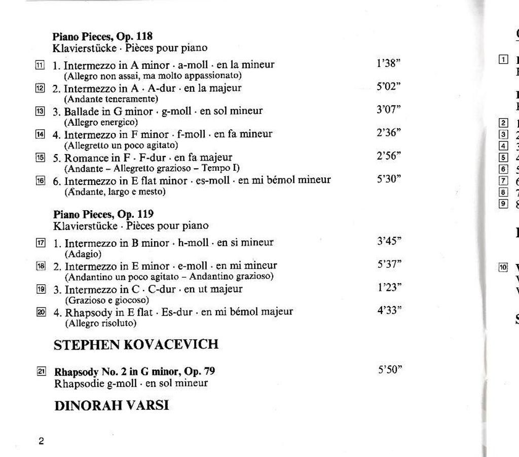 CDs Hauts-de-Seine Antony - 92160 - Photos Vivastreet CD Brahms, Haendel, Paganini, The Late Piano Music