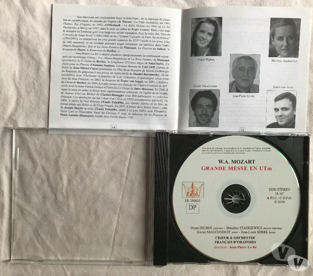 CDs Hauts-de-Seine Antony - 92160 - Photos Vivastreet CD Mozart Grande Messe En Ut Mineur, KV 427, Complétée