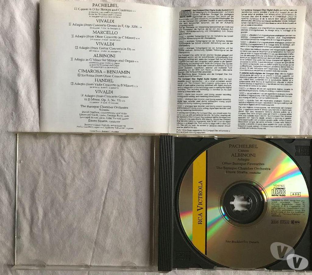 CDs Hauts-de-Seine Antony - 92160 - Photos Vivastreet CD Pachelbel Canon Albinoni Adagio Baroque Favourites