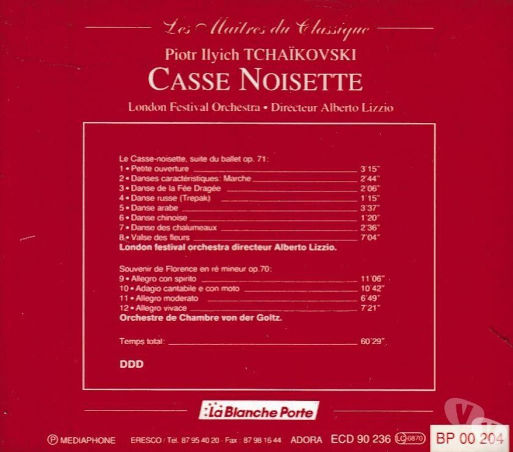 CDs Hauts-de-Seine Antony - 92160 - Photos Vivastreet CD Tchaikovsky Casse Noisette - Souvenir De Florence
