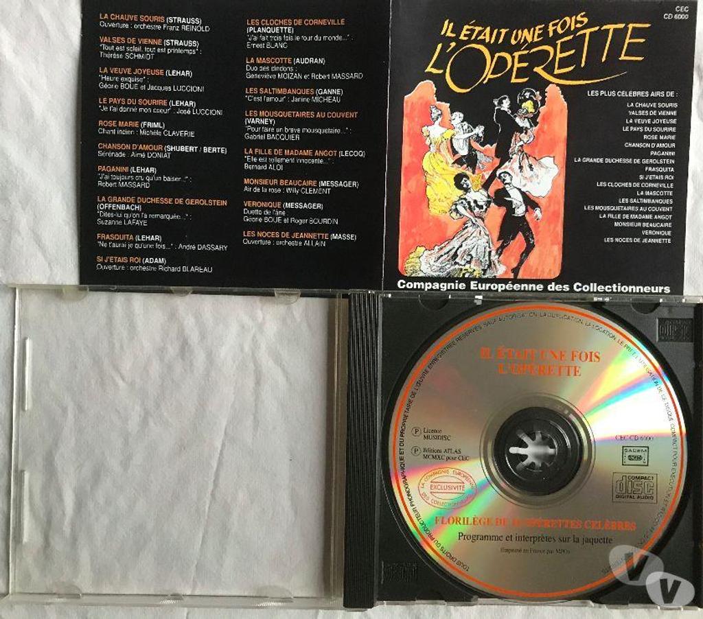 CDs Hauts-de-Seine Antony - 92160 - Photos Vivastreet CD Il Etait Une Fois L'Opérette (Strauss Offenbach ...)