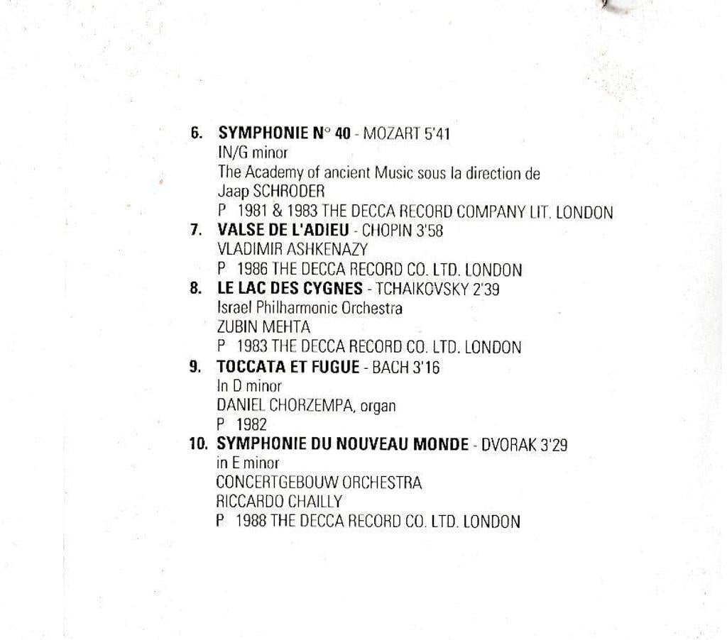 CDs Hauts-de-Seine Antony - 92160 - Photos Vivastreet CD Beethoven Verdi Haendel Bach - Objet Publicitaire