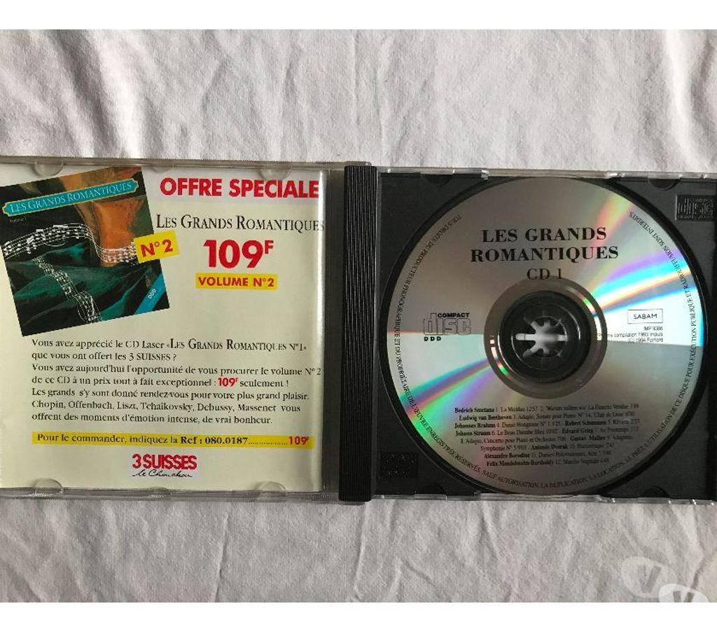 CDs Hauts-de-Seine Antony - 92160 - Photos Vivastreet CD Les Grands Romantiques - Objet Publicitaire 3 Suisses