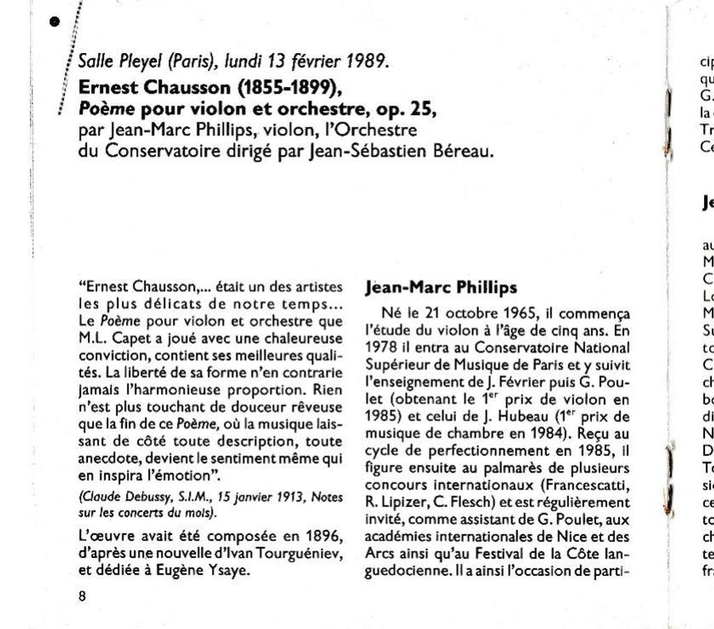CDs Hauts-de-Seine Antony - 92160 - Photos Vivastreet CD Chausson Roussel Stockhausen Orchestres Du Conservatoire