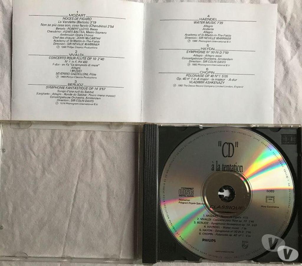 CDs Hauts-de-Seine Antony - 92160 - Photos Vivastreet CD Mozart Berlioz Haydn Chopin - Objet Publicitaire Philips