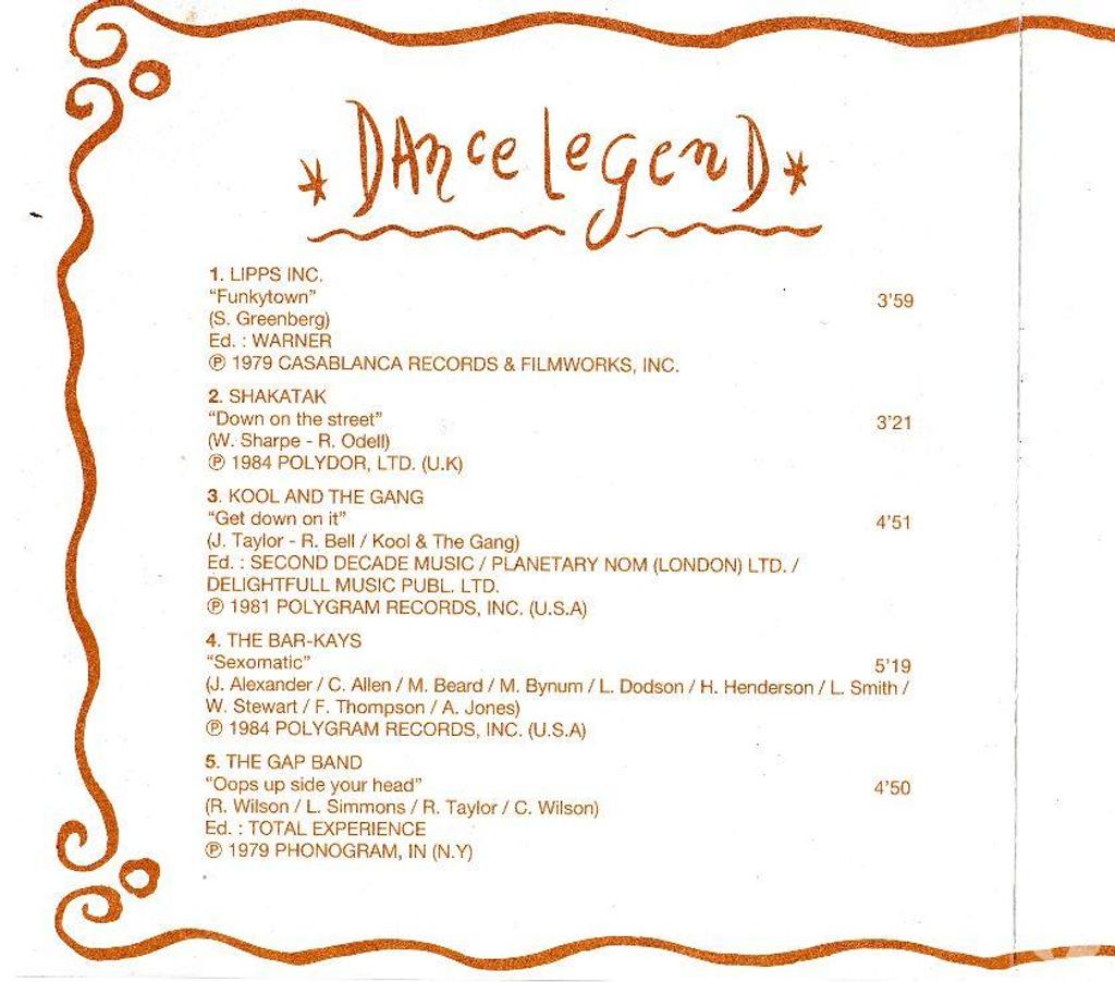 CDs Hauts-de-Seine Antony - 92160 - Photos Vivastreet CD Dance Legend - Objet Publicitaire R.J. Reynolds