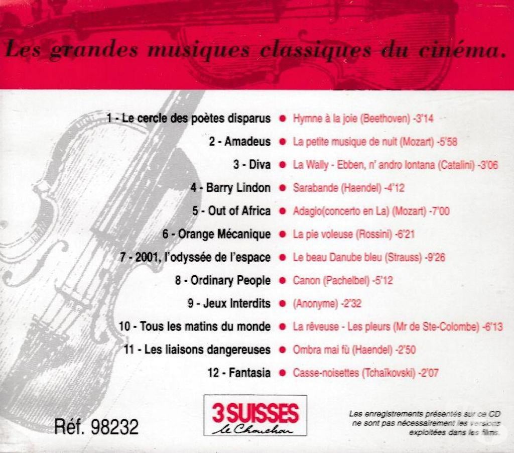 CDs Hauts-de-Seine Antony - 92160 - Photos Vivastreet CD Le Cinema A 100 Ans Grandes Musiques Classiques