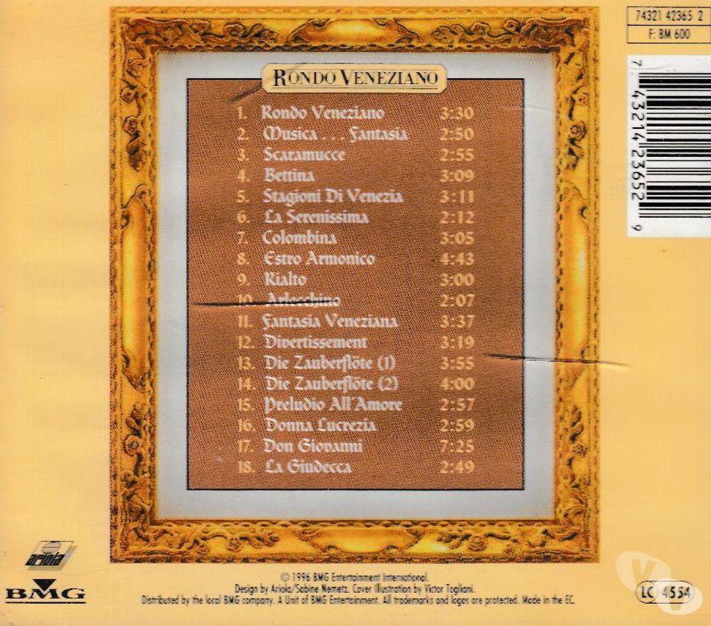 CDs Hauts-de-Seine Antony - 92160 - Photos Vivastreet CD The Best Of Rondò Veneziano - Vol. 1