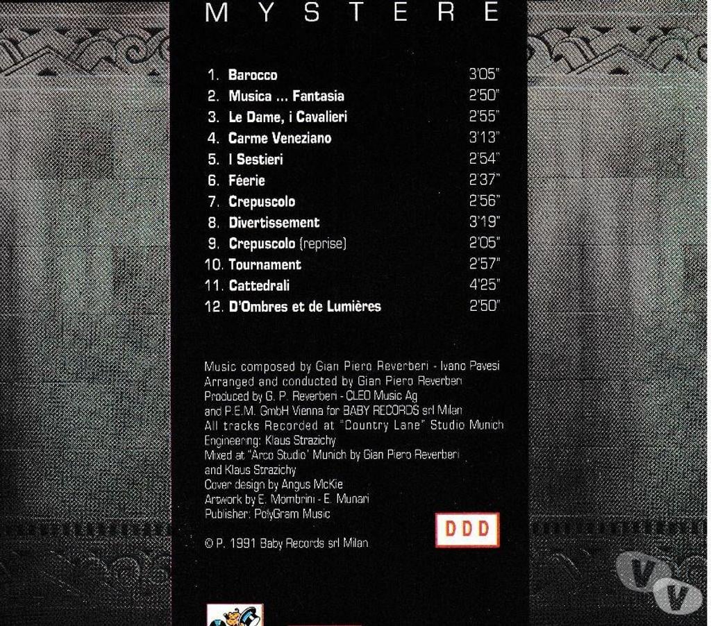 CDs Hauts-de-Seine Antony - 92160 - Photos Vivastreet CD Rondò Veneziano Mystère