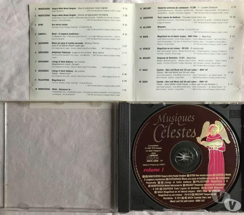CDs Hauts-de-Seine Antony - 92160 - Photos Vivastreet CD Musiques Celestes Le Secret Des Monastères Vol 1 Compilat