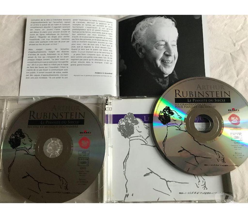 CDs Hauts-de-Seine Antony - 92160 - Photos Vivastreet CD Arthur Rubinstein Le Pianiste Du Siècle-Concertos Récital