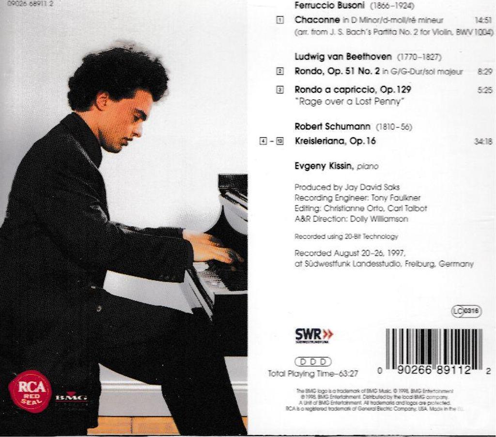CDs Hauts-de-Seine Antony - 92160 - Photos Vivastreet CD Yevgeny Kissin Bach-Busoni, Beethoven, Schumann