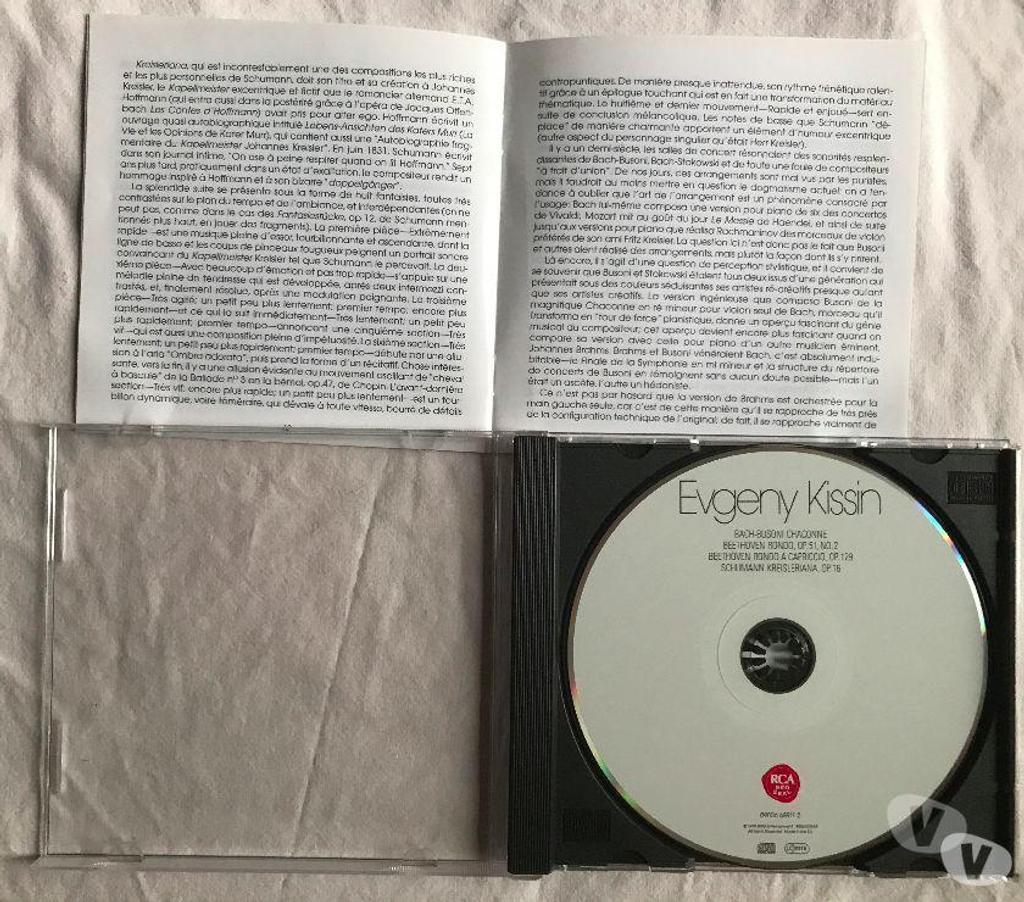 CDs Hauts-de-Seine Antony - 92160 - Photos Vivastreet CD Yevgeny Kissin Bach-Busoni, Beethoven, Schumann