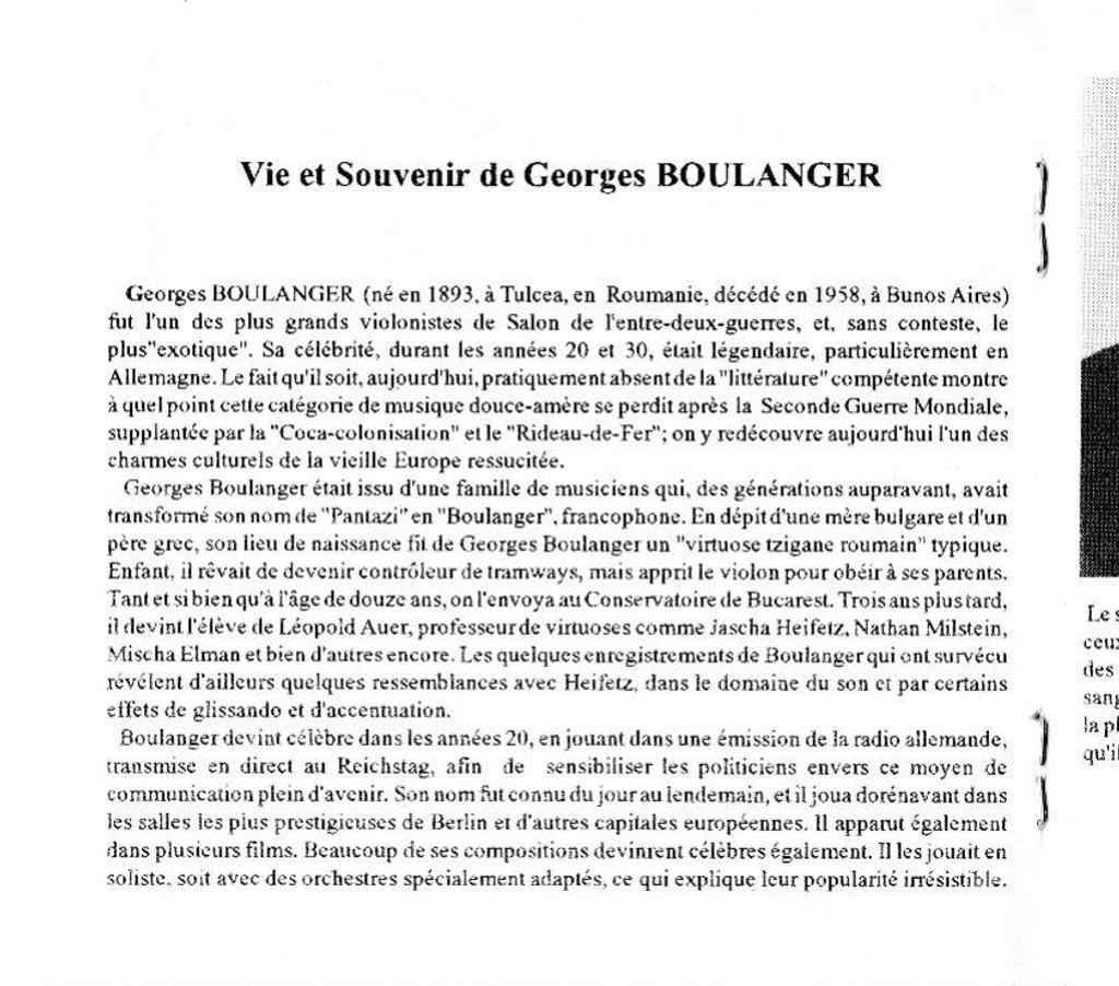 CDs Hauts-de-Seine Antony - 92160 - Photos Vivastreet CD Georges Boulanger Virtuose Du Violon Tzigane Grand Prix