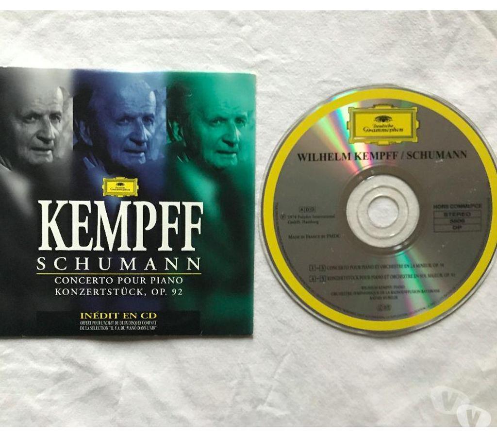 CDs Hauts-de-Seine Antony - 92160 - Photos Vivastreet CD Kempff Schumann Concerto Piano - Objet Publicitaire