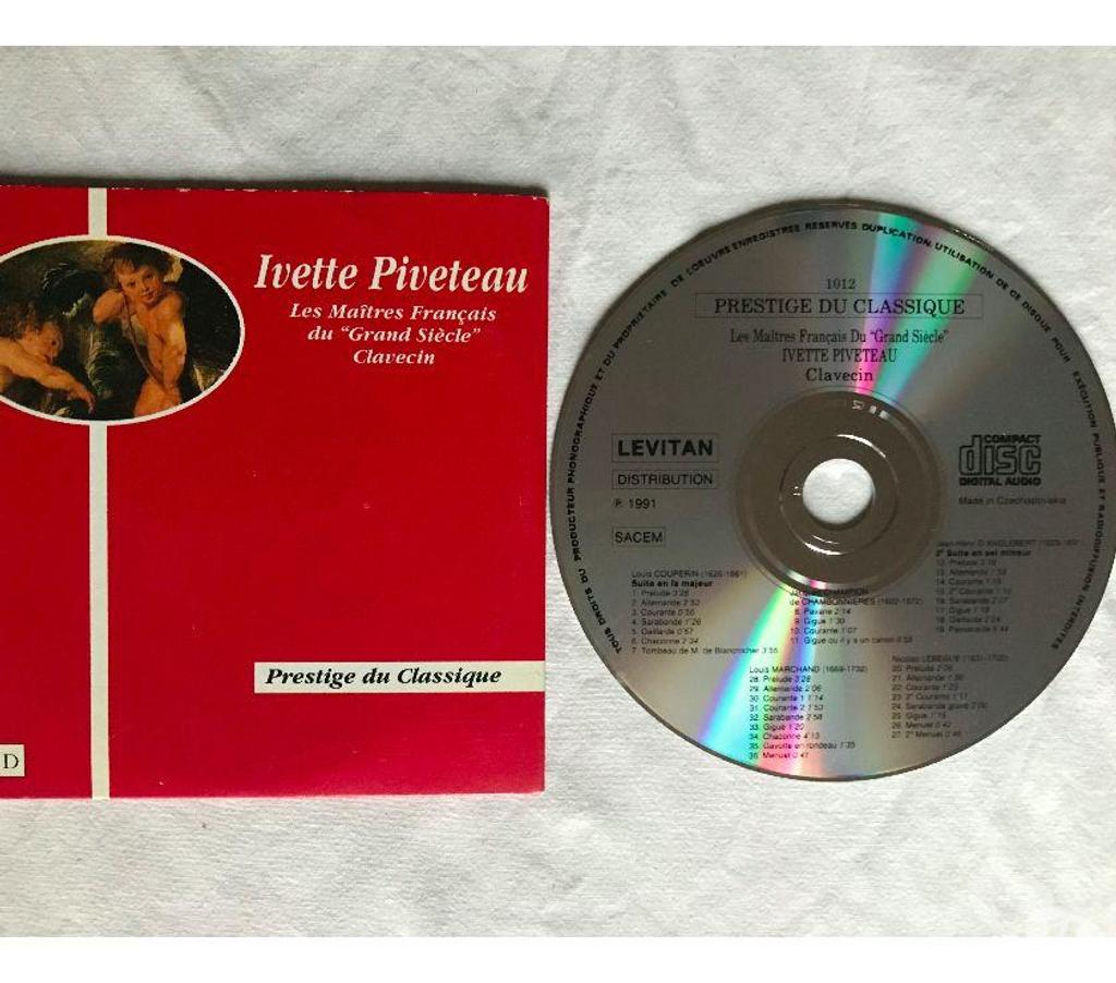 CDs Hauts-de-Seine Antony - 92160 - Photos Vivastreet CD Ivètte Piveteau Clavecin Maîtres Français