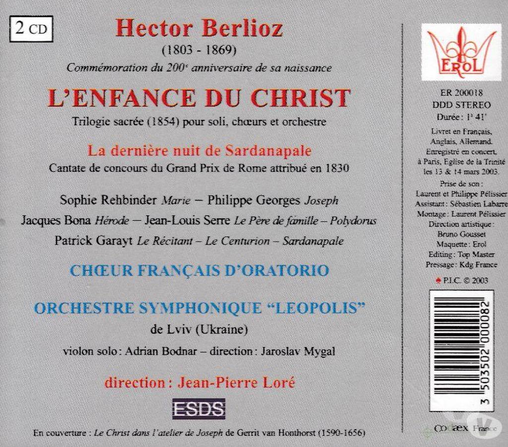 CDs Hauts-de-Seine Antony - 92160 - Photos Vivastreet CD Berlioz L'Enfance Du Christ (Trilogie Sacrée Pour Soli..)