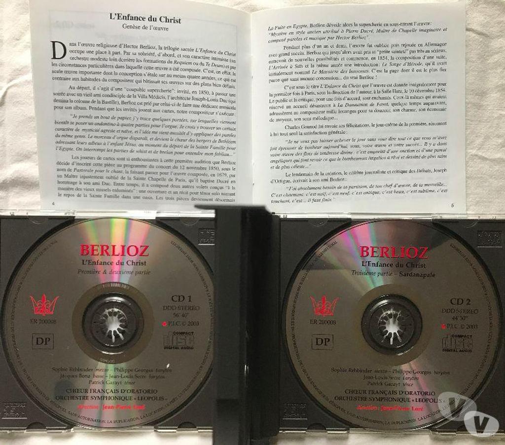 CDs Hauts-de-Seine Antony - 92160 - Photos Vivastreet CD Berlioz L'Enfance Du Christ (Trilogie Sacrée Pour Soli..)