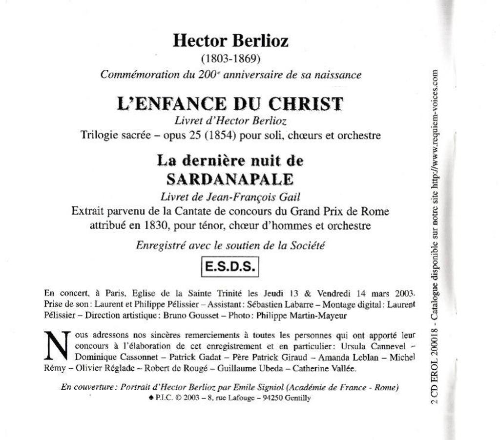 CDs Hauts-de-Seine Antony - 92160 - Photos Vivastreet CD Berlioz L'Enfance Du Christ (Trilogie Sacrée Pour Soli..)