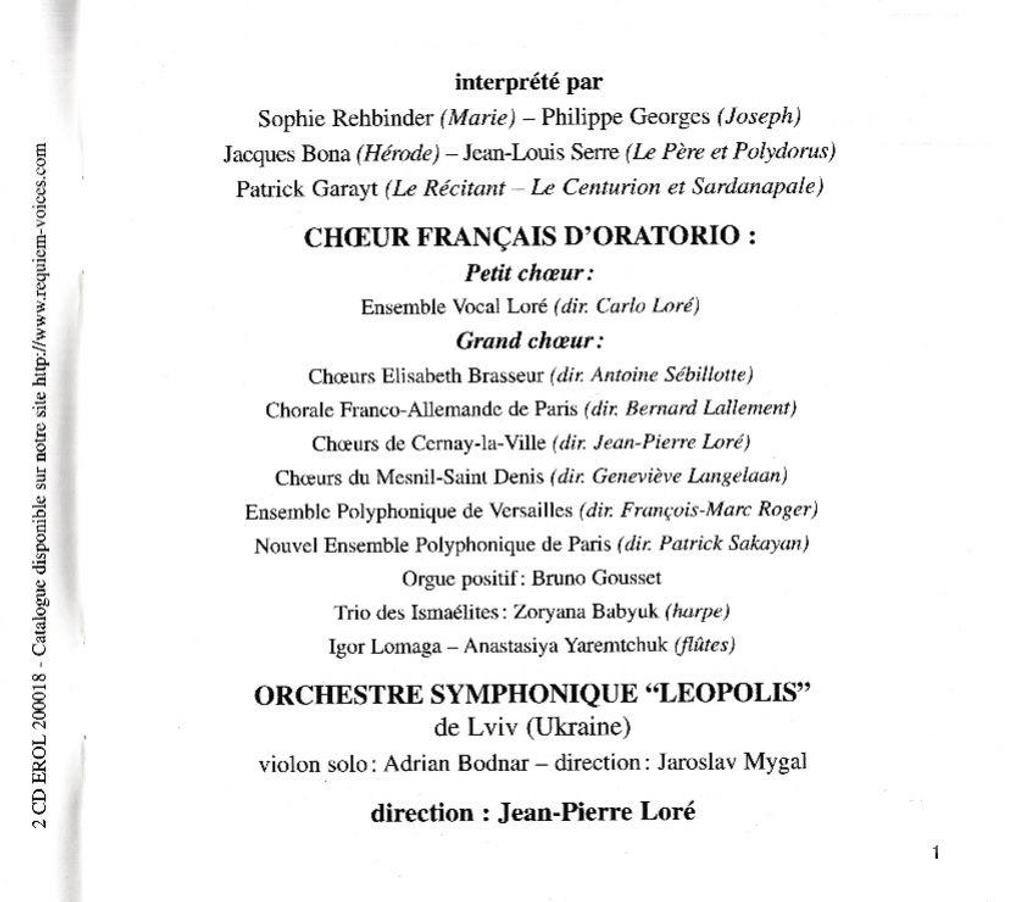 CDs Hauts-de-Seine Antony - 92160 - Photos Vivastreet CD Berlioz L'Enfance Du Christ (Trilogie Sacrée Pour Soli..)
