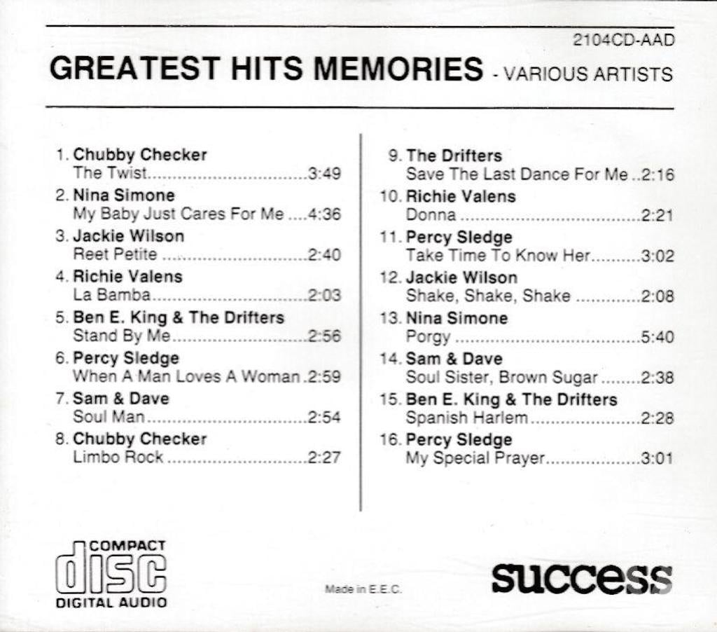 CDs Hauts-de-Seine Antony - 92160 - Photos Vivastreet CD Greatest Hits Memories