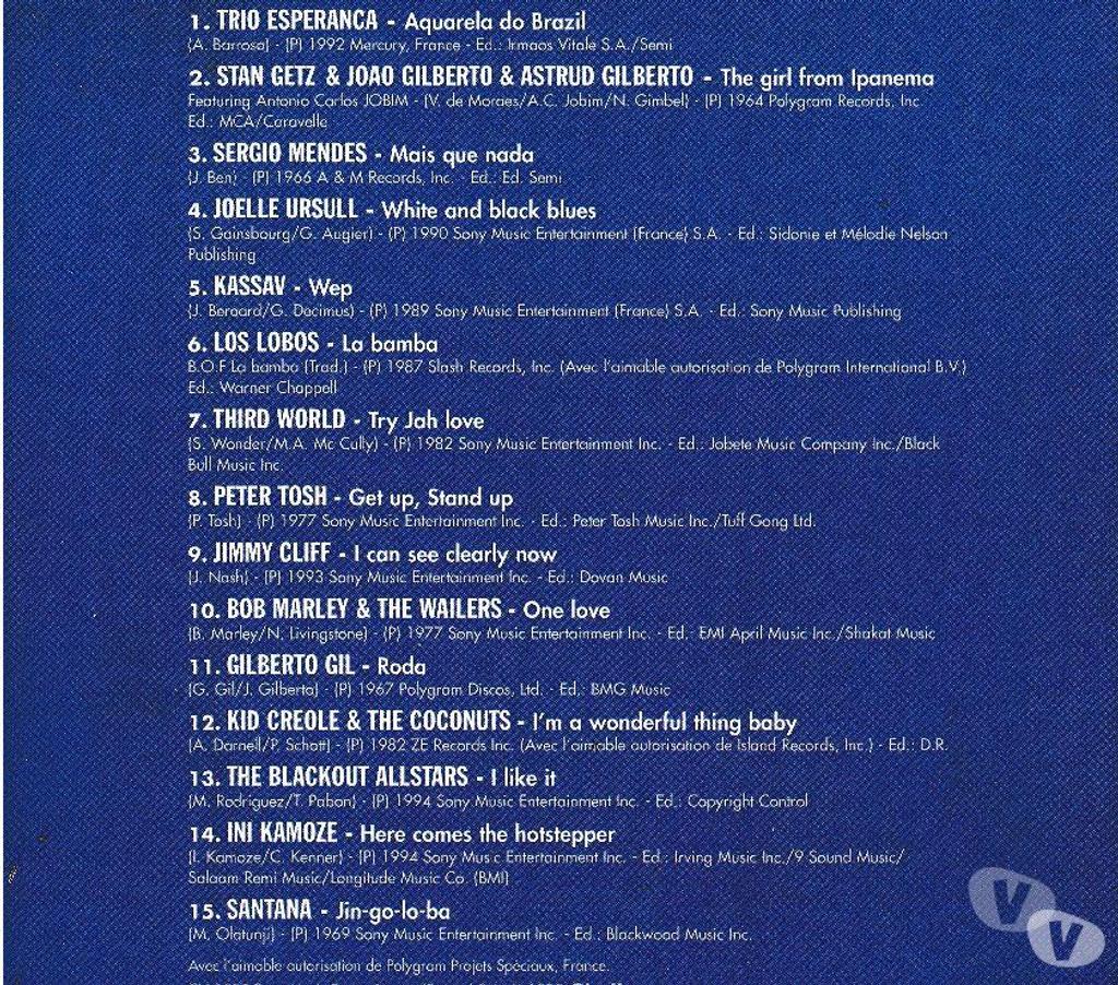 CDs Hauts-de-Seine Antony - 92160 - Photos Vivastreet CD Sun Music Titres En Version Originale Shell Collection