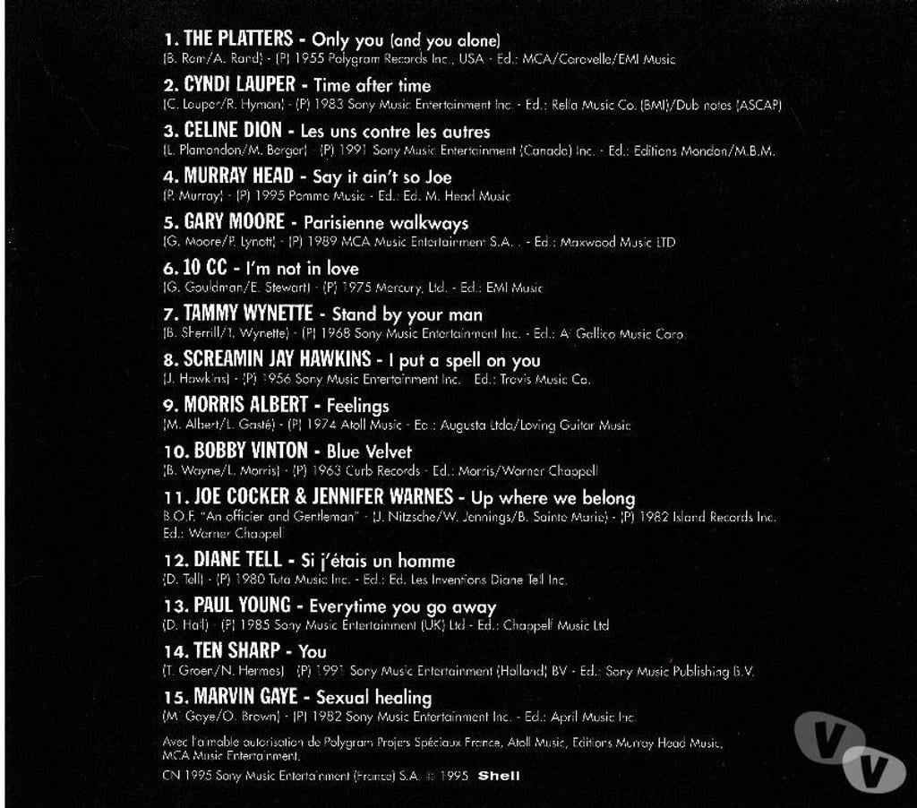CDs Hauts-de-Seine Antony - 92160 - Photos Vivastreet CD Slow Forever Vol.1 Titres En Version Originale Shell Col