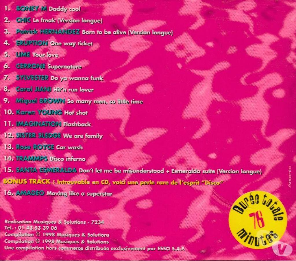 CDs Hauts-de-Seine Antony - 92160 - Photos Vivastreet CD Disco People Vol.2 Versions 100% Originales ESSO Collect