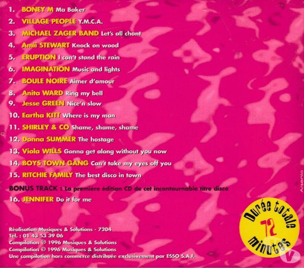CDs Hauts-de-Seine Antony - 92160 - Photos Vivastreet CD Disco People Vol.1 Versions 100% Originales ESSO Collect