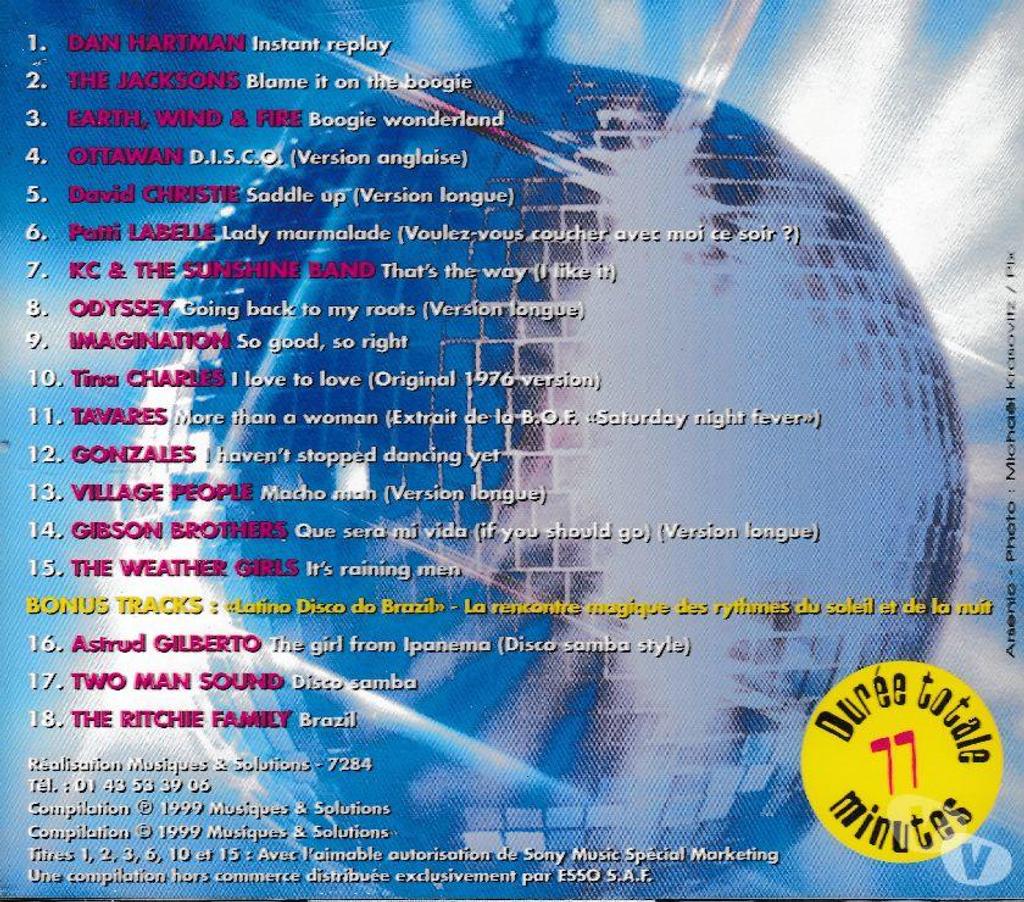 CDs Hauts-de-Seine Antony - 92160 - Photos Vivastreet CD Disco People Vol.3 Versions 100% Originales ESSO Collect