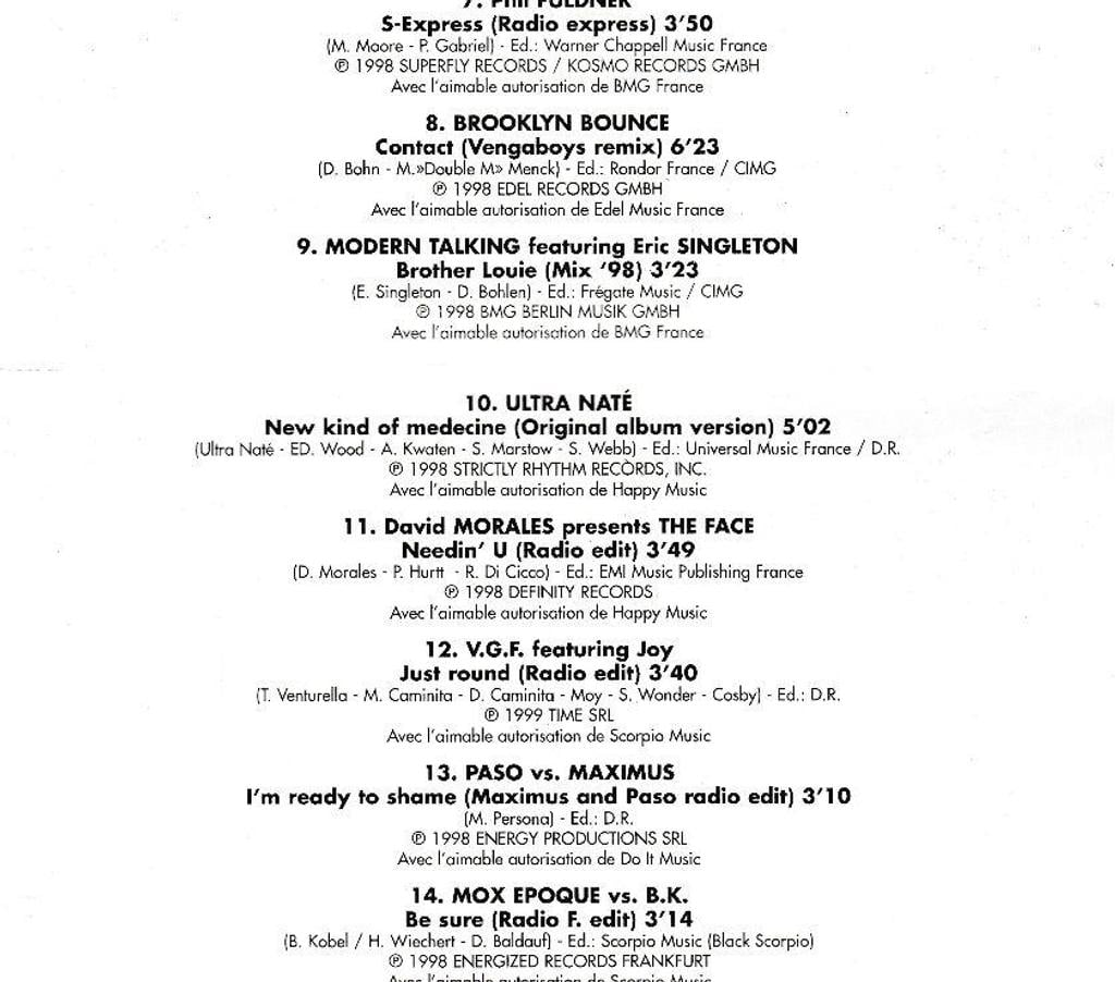 CDs Hauts-de-Seine Antony - 92160 - Photos Vivastreet CD Dance People Vol.3 Versions 100% Originales ESSO Collect