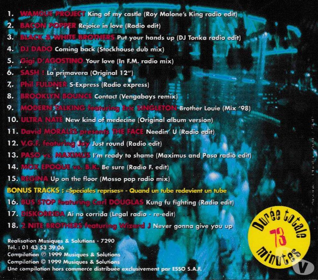 CDs Hauts-de-Seine Antony - 92160 - Photos Vivastreet CD Dance People Vol.3 Versions 100% Originales ESSO Collect
