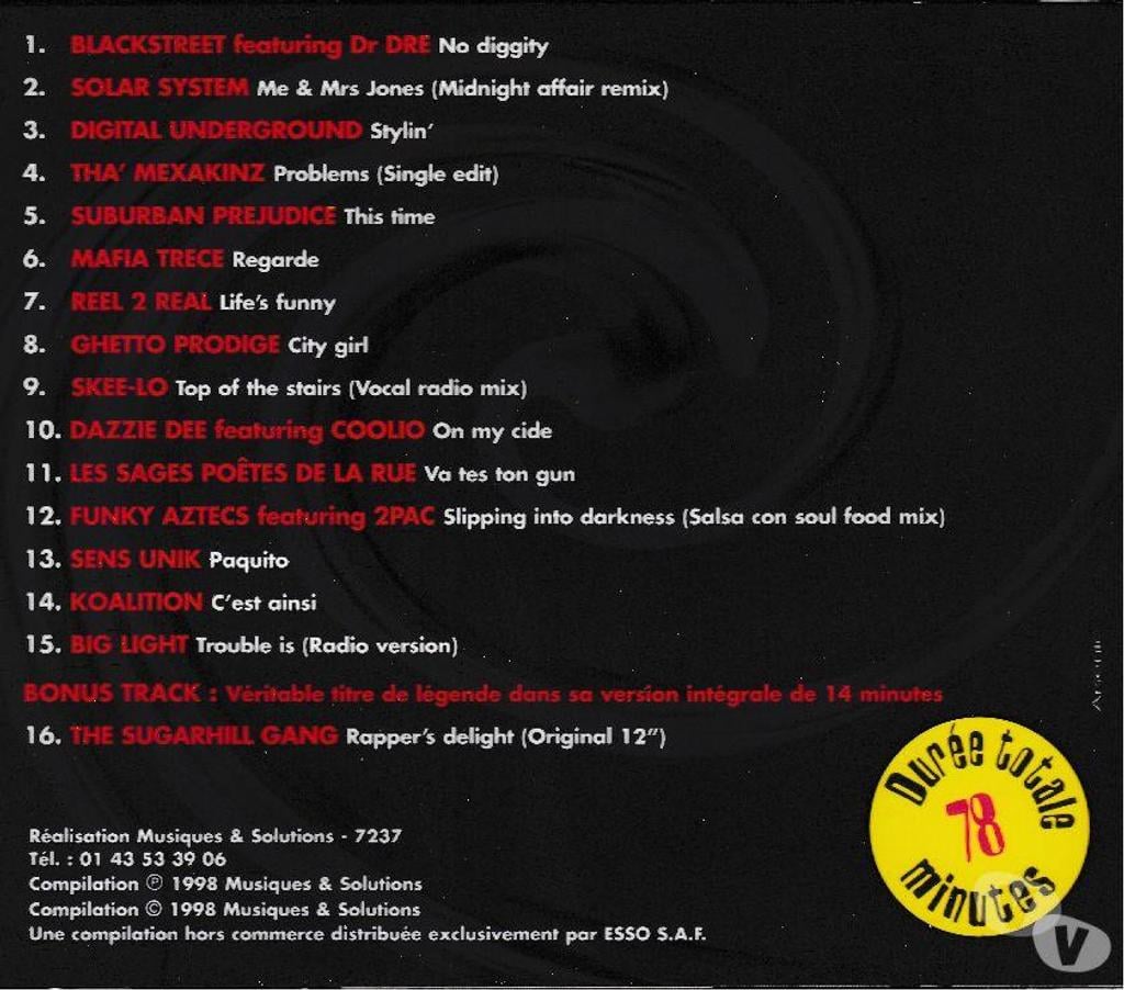 CDs Hauts-de-Seine Antony - 92160 - Photos Vivastreet CD Rap People Vol.1 Versions 100% Originales ESSO Collectio