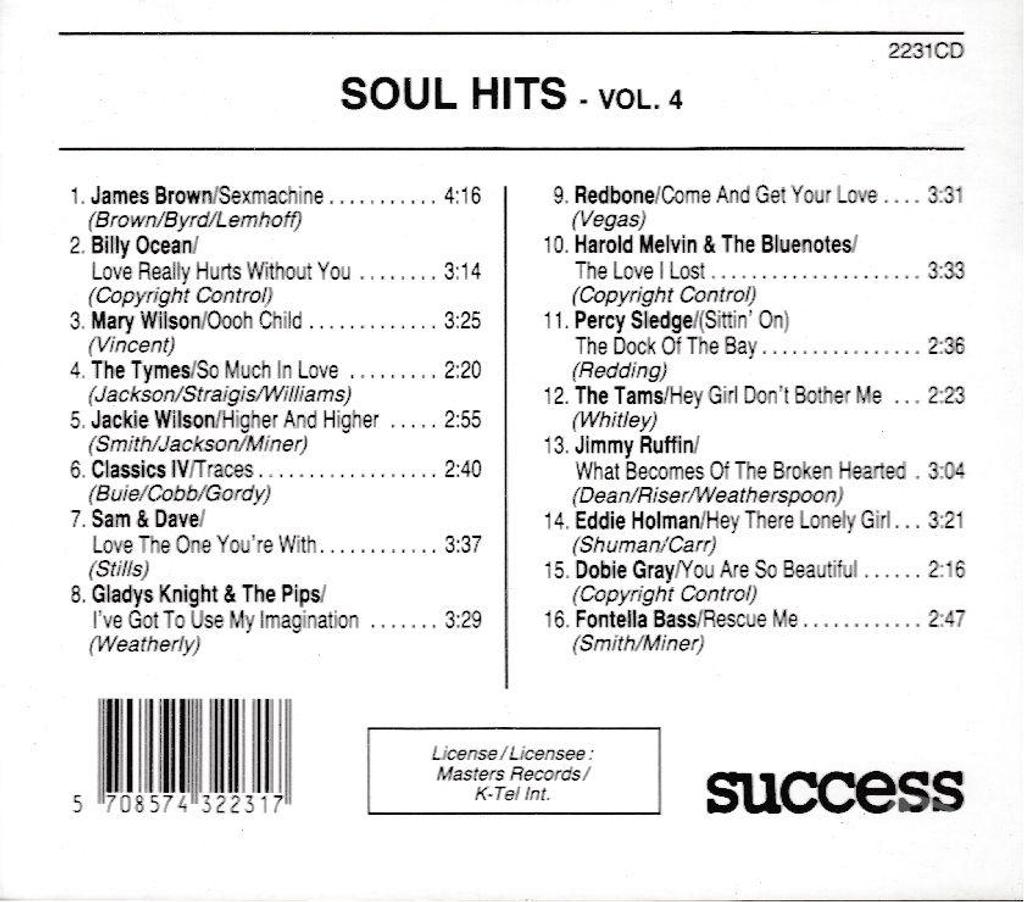 CDs Hauts-de-Seine Antony - 92160 - Photos Vivastreet CD Soul Hits Coffret 4 Volumes