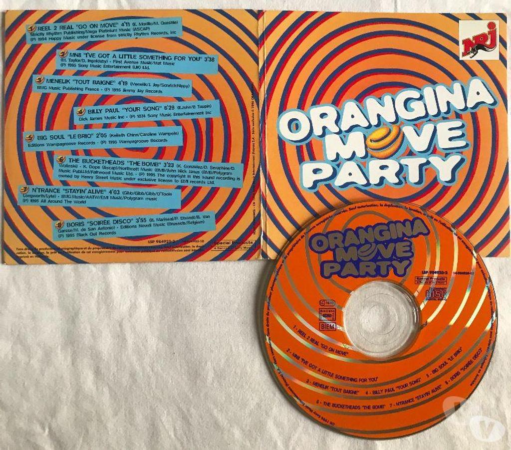CDs Hauts-de-Seine Antony - 92160 - Photos Vivastreet CD Orangina Move Party Avec NRJ Compilation