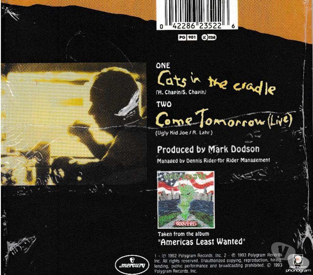 CDs Hauts-de-Seine Antony - 92160 - Photos Vivastreet CD Ugly Kid Joe Cats In The Cradle