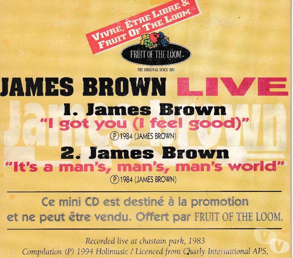 CDs Hauts-de-Seine Antony - 92160 - Photos Vivastreet CD James Brown Live Fruit Of The Loom