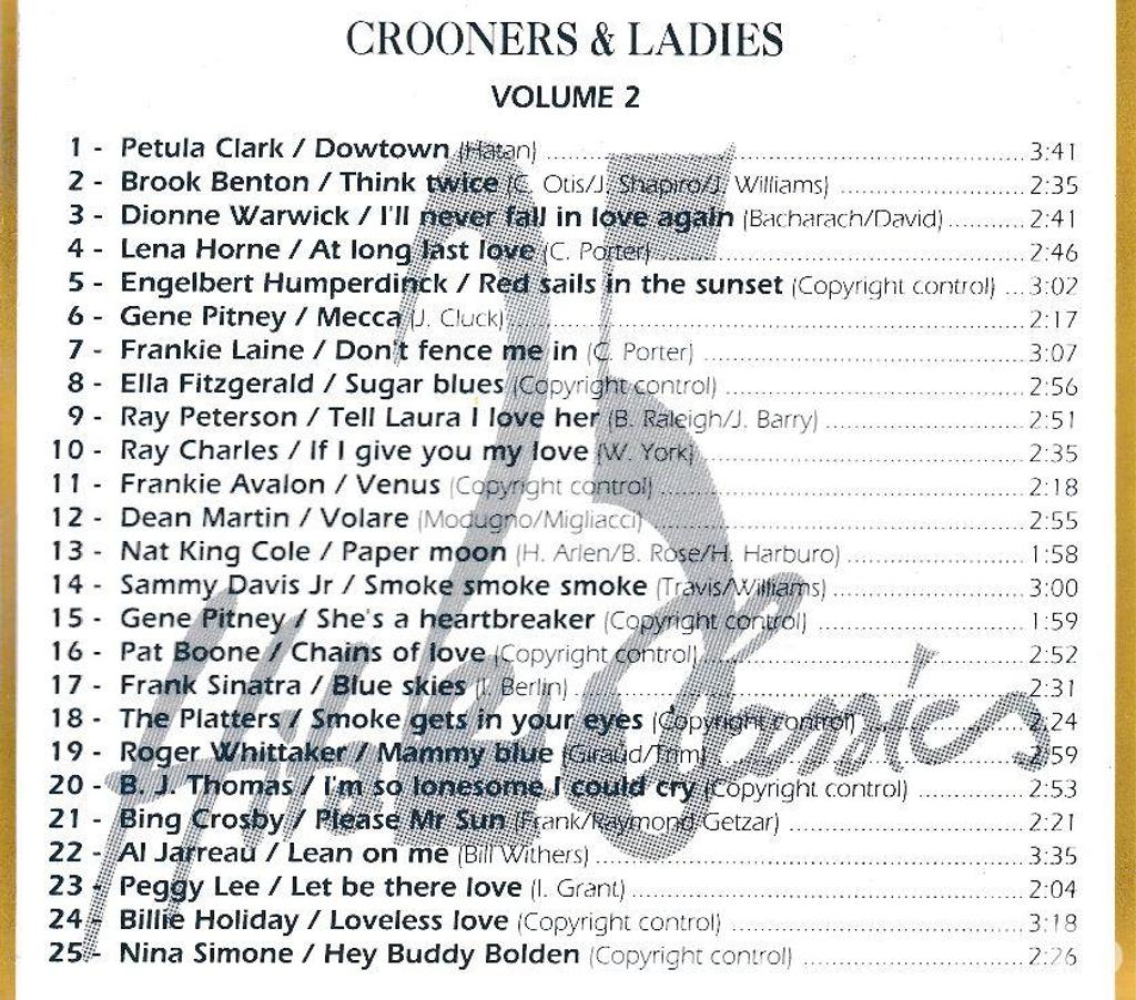 CDs Hauts-de-Seine Antony - 92160 - Photos Vivastreet CD Crooners & Ladies 100 Hits & Classics Coffret