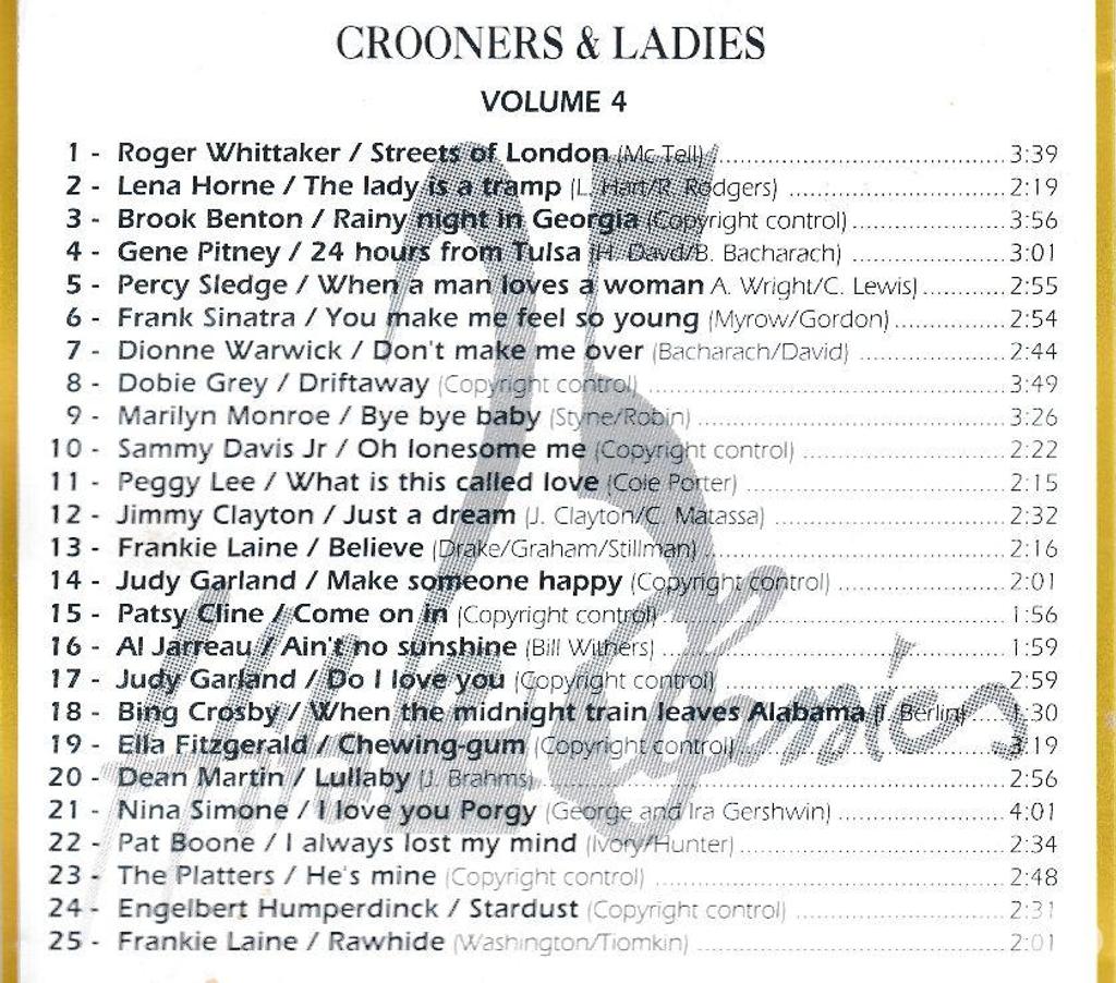 CDs Hauts-de-Seine Antony - 92160 - Photos Vivastreet CD Crooners & Ladies 100 Hits & Classics Coffret