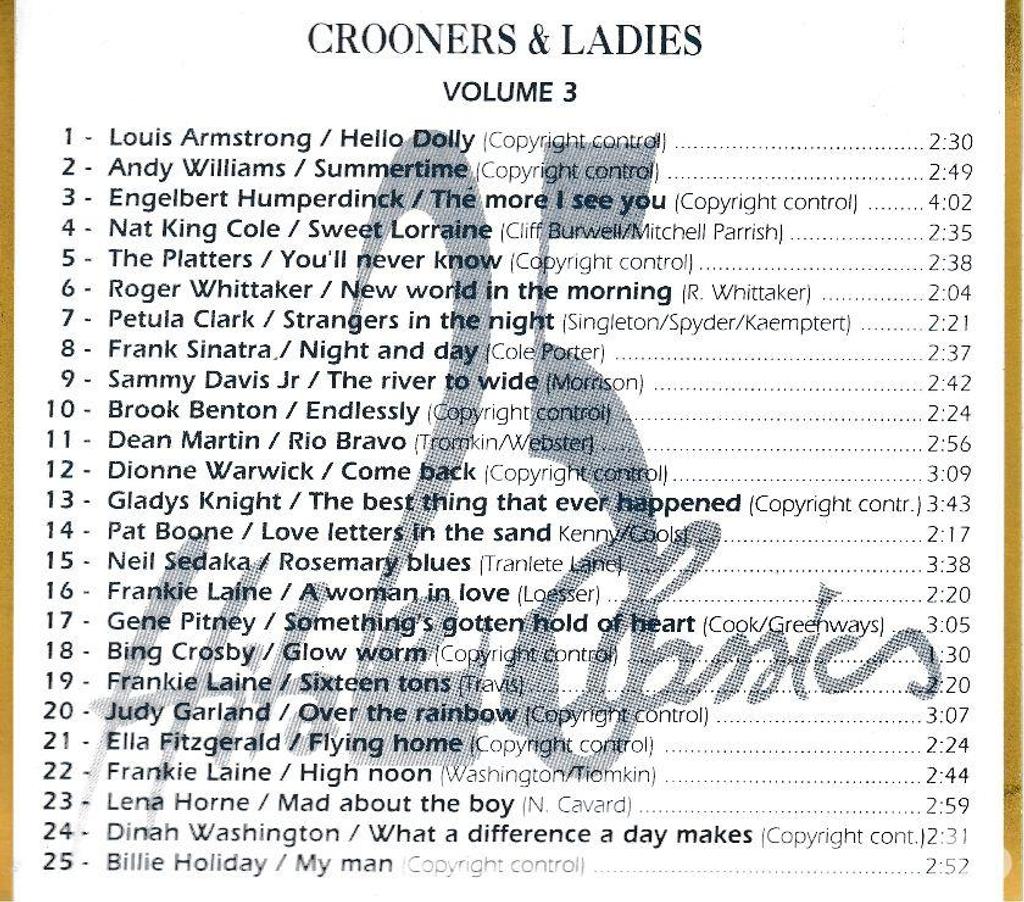 CDs Hauts-de-Seine Antony - 92160 - Photos Vivastreet CD Crooners & Ladies 100 Hits & Classics Coffret