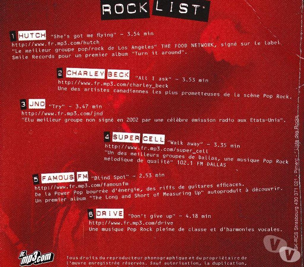 CDs Hauts-de-Seine Antony - 92160 - Photos Vivastreet CD King Of Rock MP3.COM Compilation