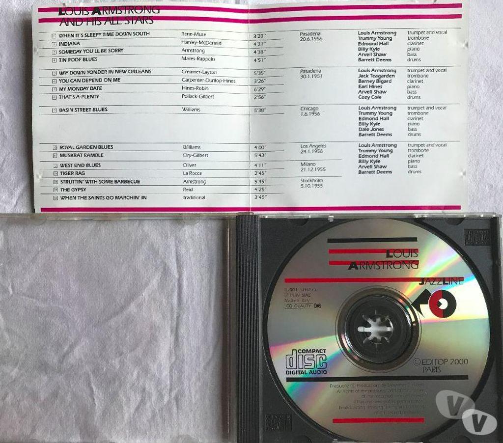 CDs Hauts-de-Seine Antony - 92160 - Photos Vivastreet CD Louis Armstrong Jazz Line Enregistrement Public (51-56)