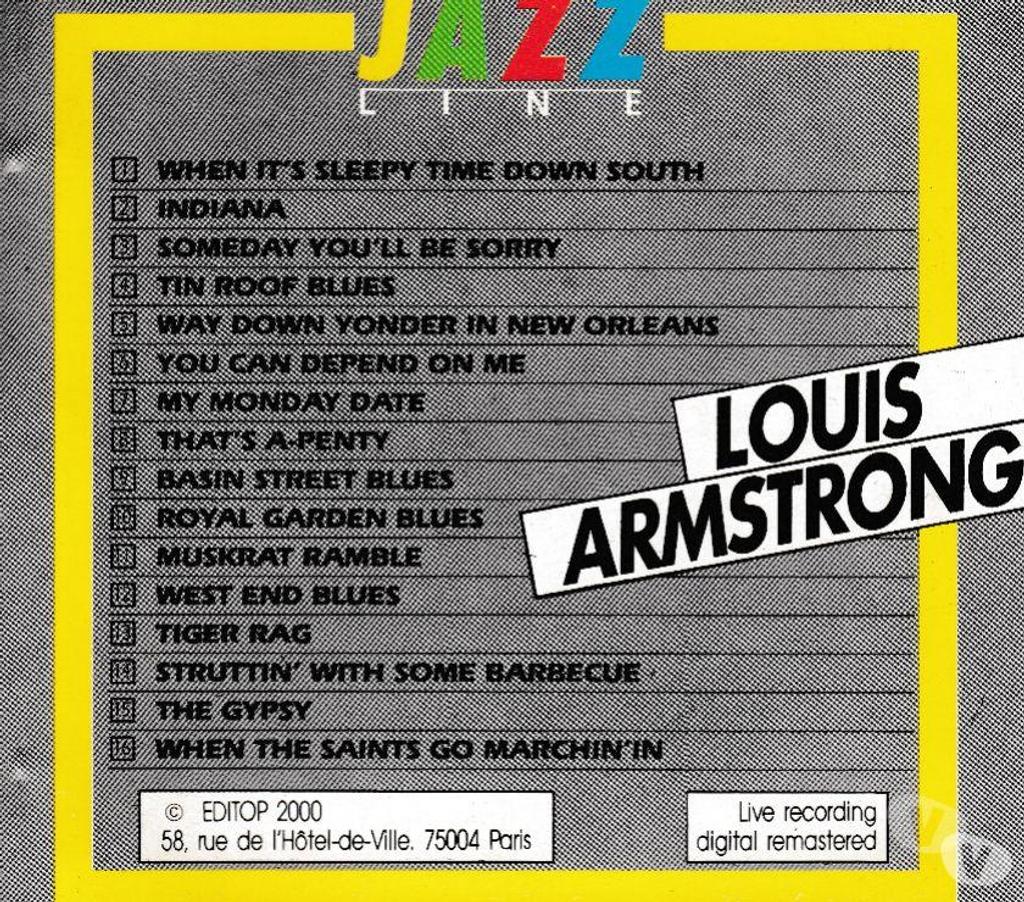 CDs Hauts-de-Seine Antony - 92160 - Photos Vivastreet CD Louis Armstrong Jazz Line Enregistrement Public (51-56)