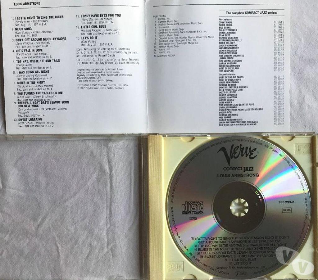 CDs Hauts-de-Seine Antony - 92160 - Photos Vivastreet CD Louis Armstrong Collection Compact Jazz