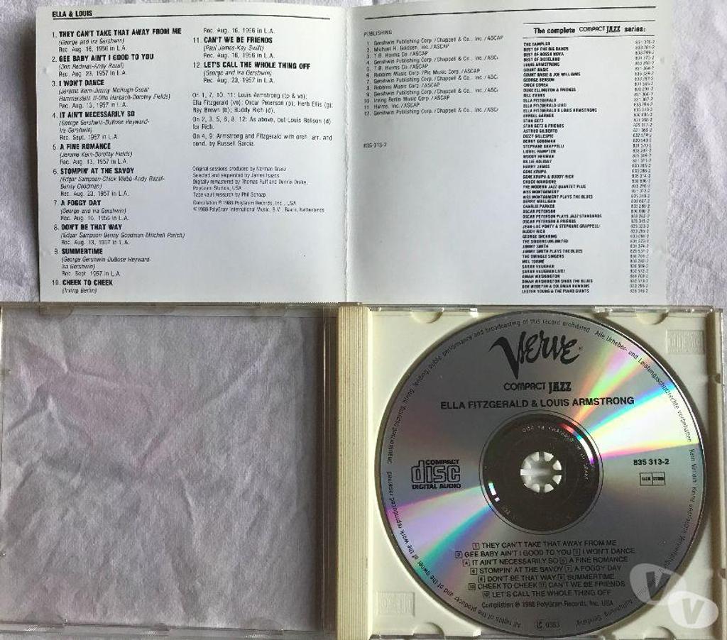 CDs Hauts-de-Seine Antony - 92160 - Photos Vivastreet CD Ella Fitzgerald & Louis Armstrong Collection Compact Jazz