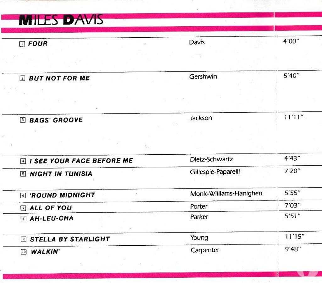CDs Hauts-de-Seine Antony - 92160 - Photos Vivastreet CD Miles Davis Jazz Line
