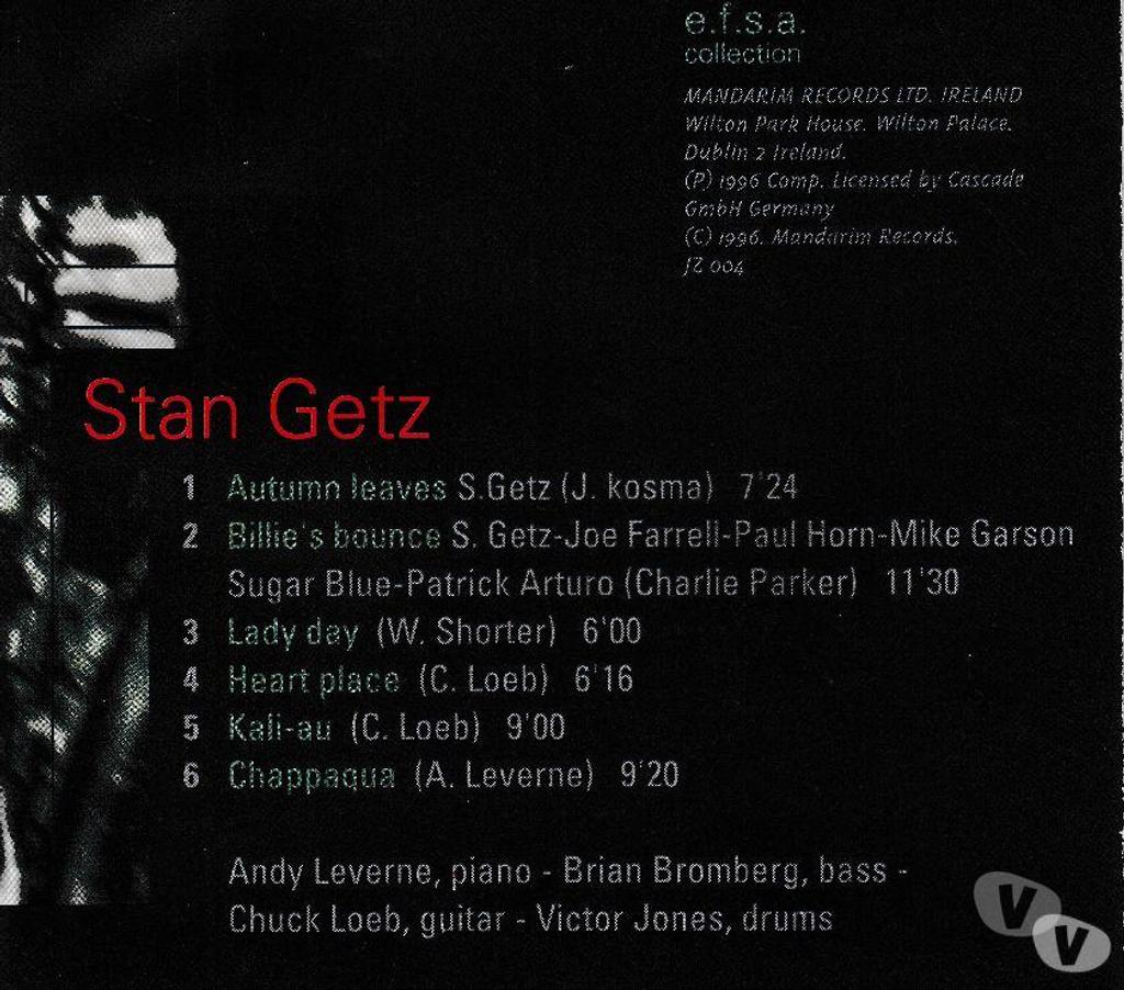 CDs Hauts-de-Seine Antony - 92160 - Photos Vivastreet CD Stan Getz Jazz Masters (100 Ans De Jazz)